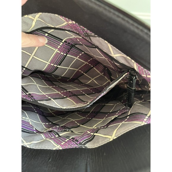 Vera Bradley Black Quilted Shoulder Tote Hand Bag - Picture 11 of 16